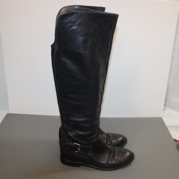 Madewell Shoes - Madewell Women’s Black Leather Tall Riding Boots Equestrian Zip 8.5